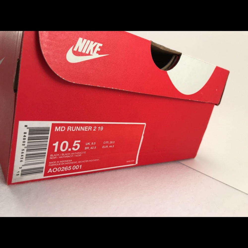 SOLD Nike MD Runner 2 'Black Gum' Shoes Size - Picture 8 of 8